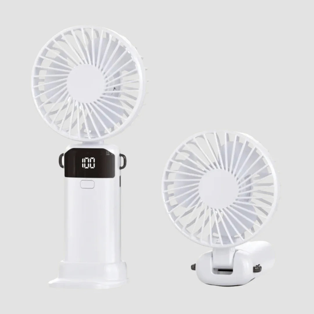 Ergonomic handheld fan for personal cooling UK