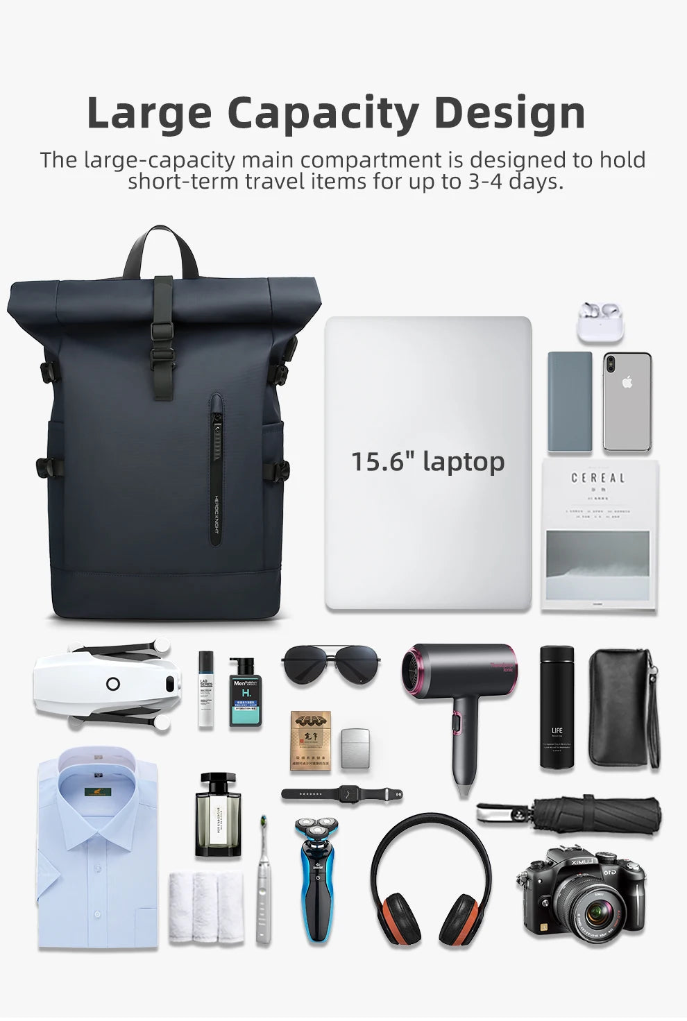 Travgoa 15.6” Backpack with USB port