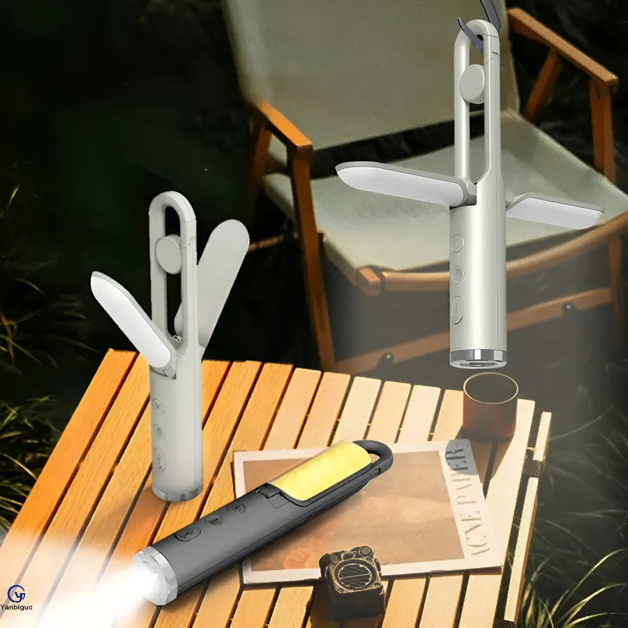 Travgoa Rechargeable LED Camping Light & Flashlight