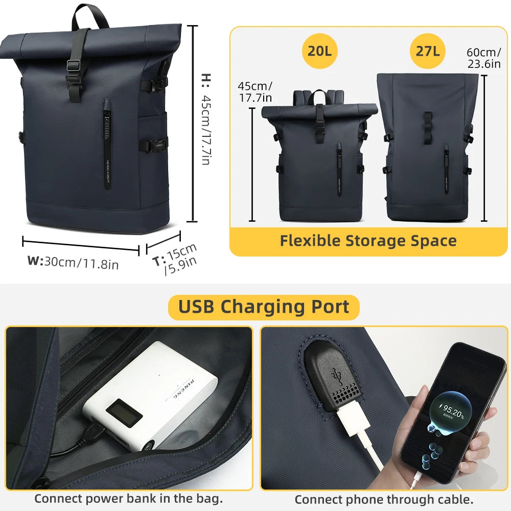 Travgoa 15.6” Backpack with USB port
