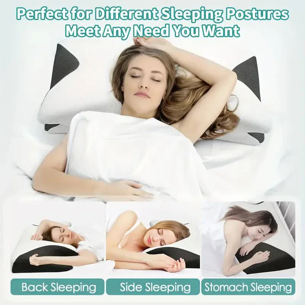 Travgoa Butterfly Cervical Memory Foam Pillow