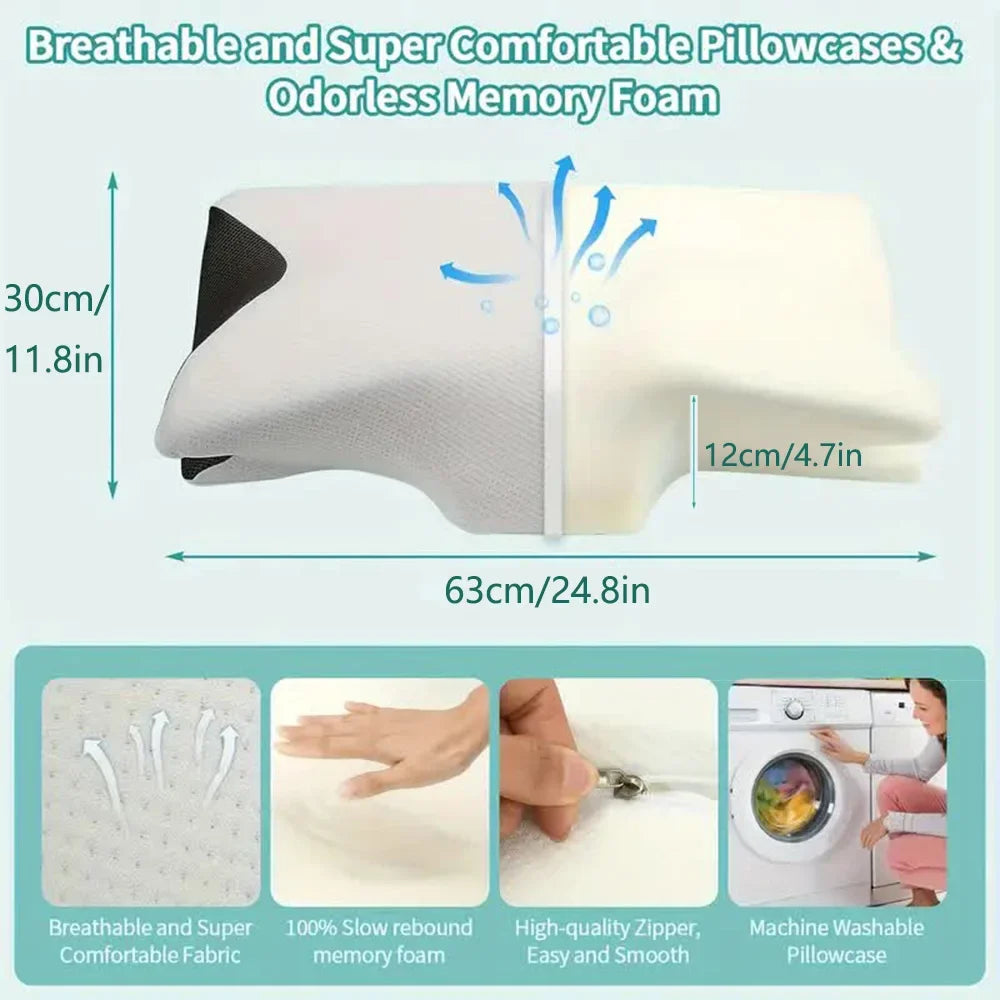 Travgoa Butterfly Cervical Memory Foam Pillow