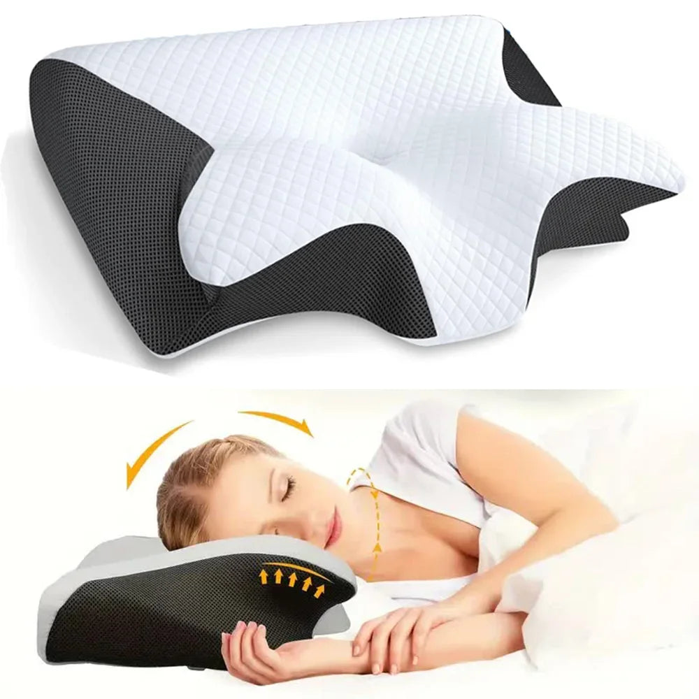 Travgoa Butterfly Cervical Memory Foam Pillow