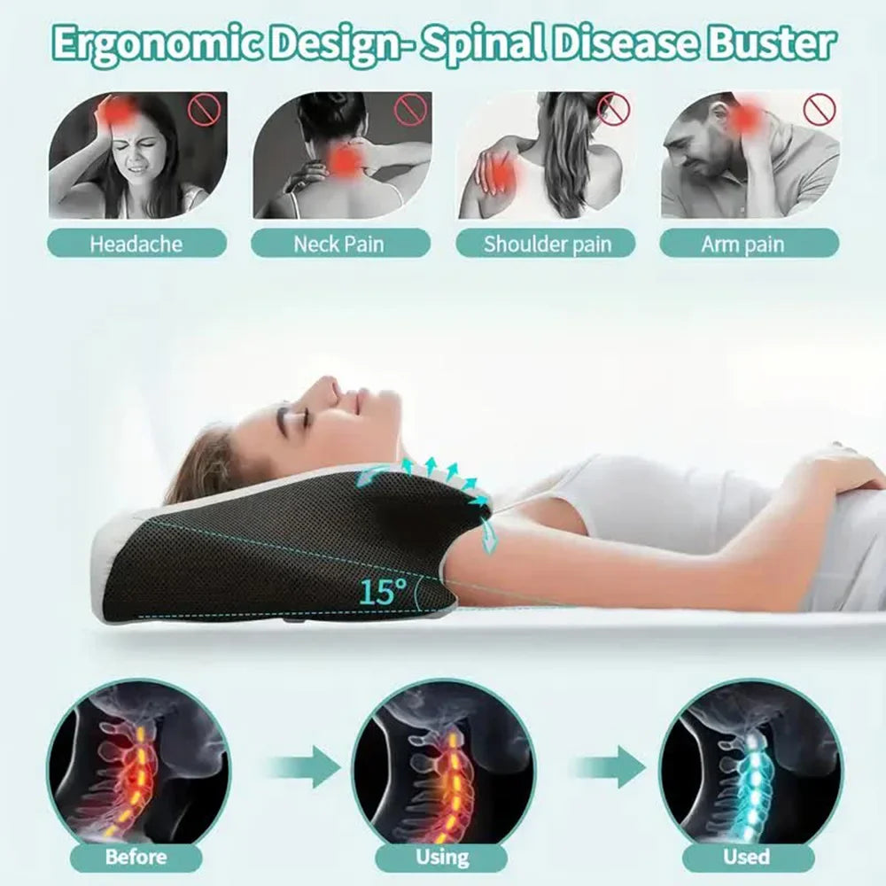 Travgoa Butterfly Cervical Memory Foam Pillow