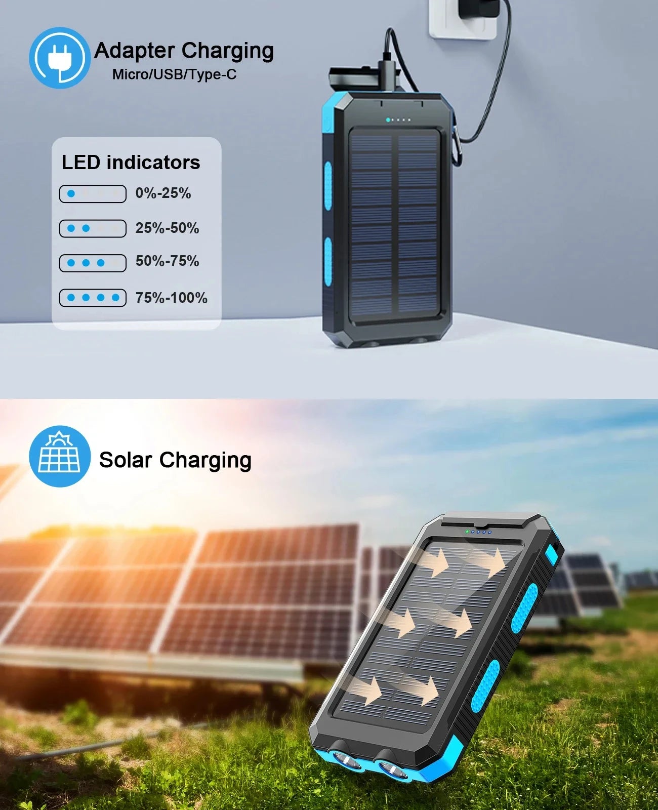 Power Bank Solar Xiaomi 50000mAh
