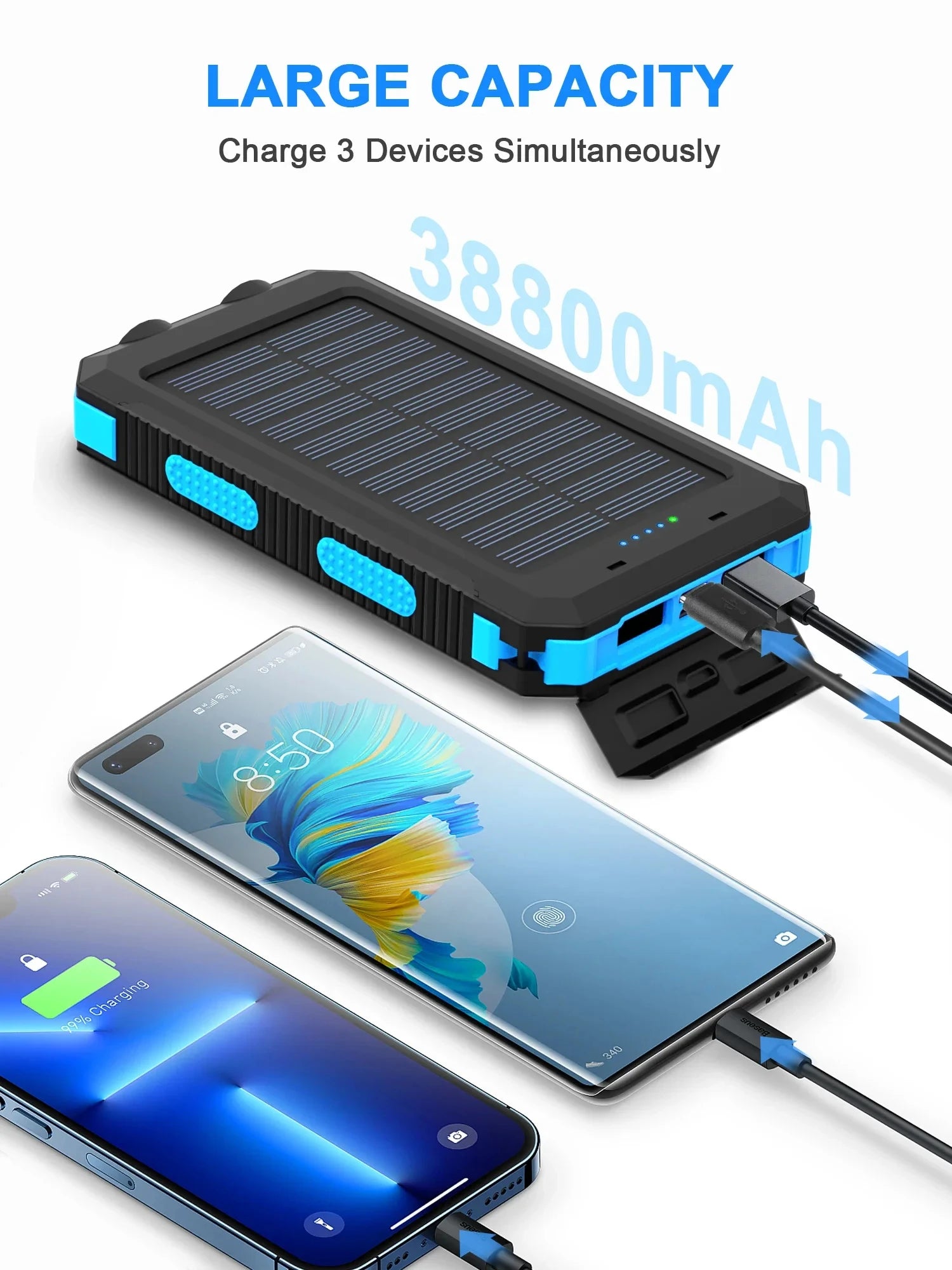 Power Bank Solar Xiaomi 50000mAh