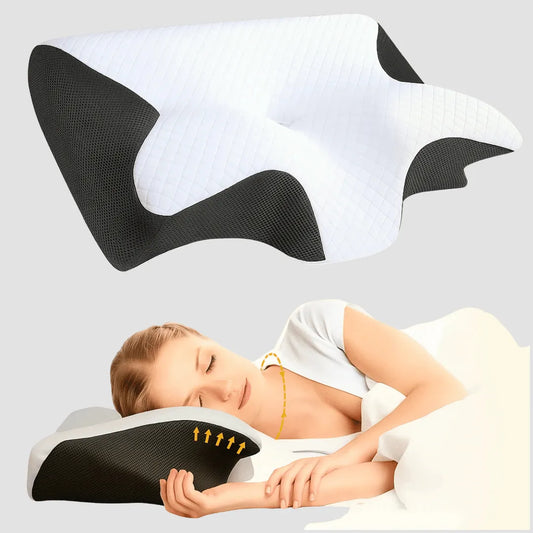 Travgoa butterfly cervical memory foam pillow UK
