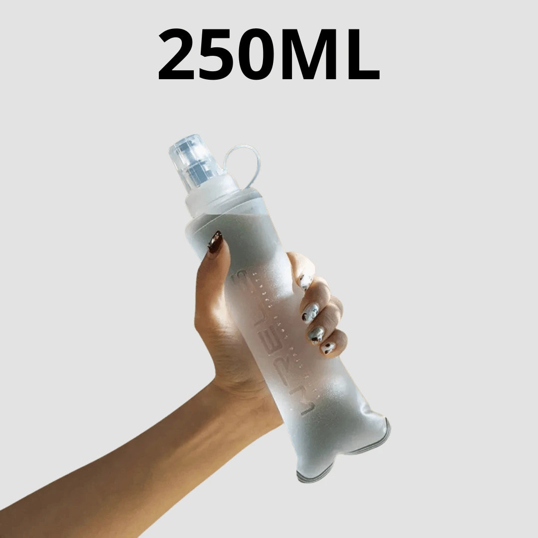 Travgoa soft flask showing compact folded size