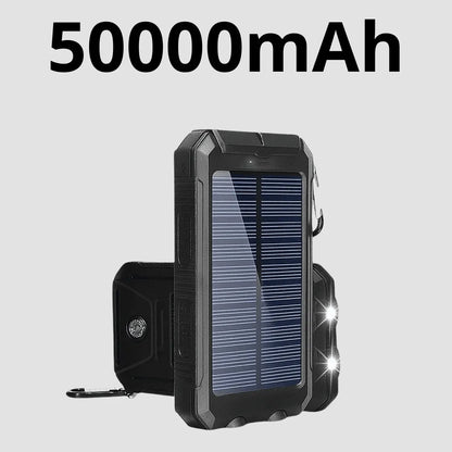 Travgoa solar bank with built-in LED flashlight