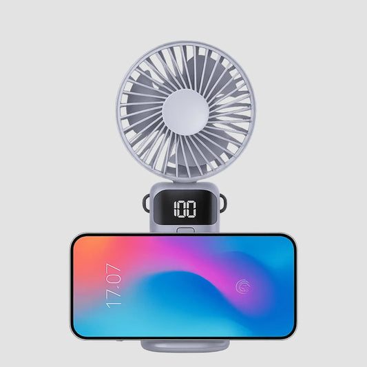USB-rechargeable handheld fan for London Tube commuting